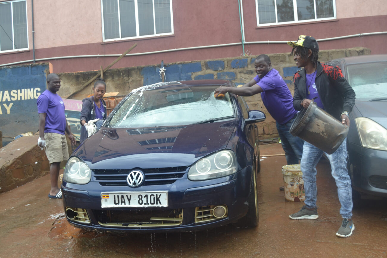 STGF  team during the carwash